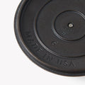 Close-up of the No.6 Field Skillet Lid underside showing the Made in USA and size 6 stamps thumbnail
