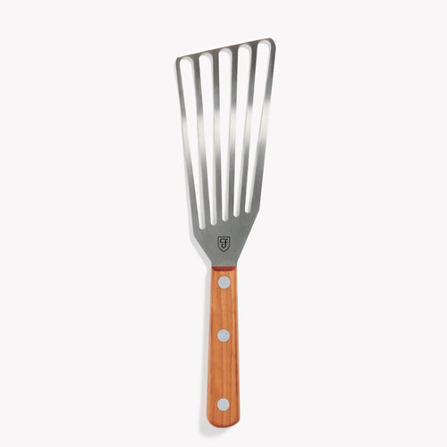 Right-handed Field Slotted Turner with riveted wood handle