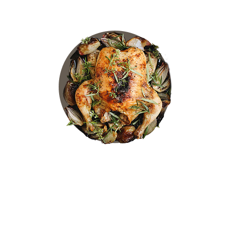 No.10 Cast Iron Skillet with food