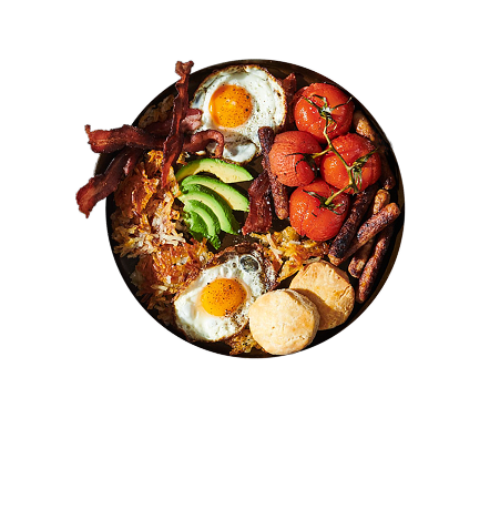 No.12 Cast Iron Skillet with food