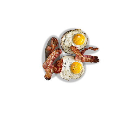 No.8 Cast Iron Skillet with food