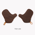Palm side of the Field Leather Oven Mitts showing the brown suede grip surfaces thumbnail