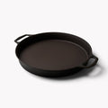 Angled view of the No.16 Field double-handled skillet, loop handles on both sides thumbnail