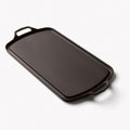 Angled view of the Field Long Cast Iron Griddle with cast loop handles at both ends thumbnail