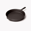 No.10 Field Cast Iron Skillet angled side view on white background showing sloped sides thumbnail