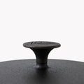 Close-up of the flared cast iron knob on the Field Skillet Lid thumbnail