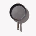 Overhead view of the No.8 Field Cast Iron Skillet with helper handle at top, on white background thumbnail