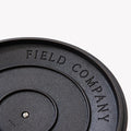 Close-up of Field Company lettering cast into the top of the Cast Iron Skillet Lid thumbnail